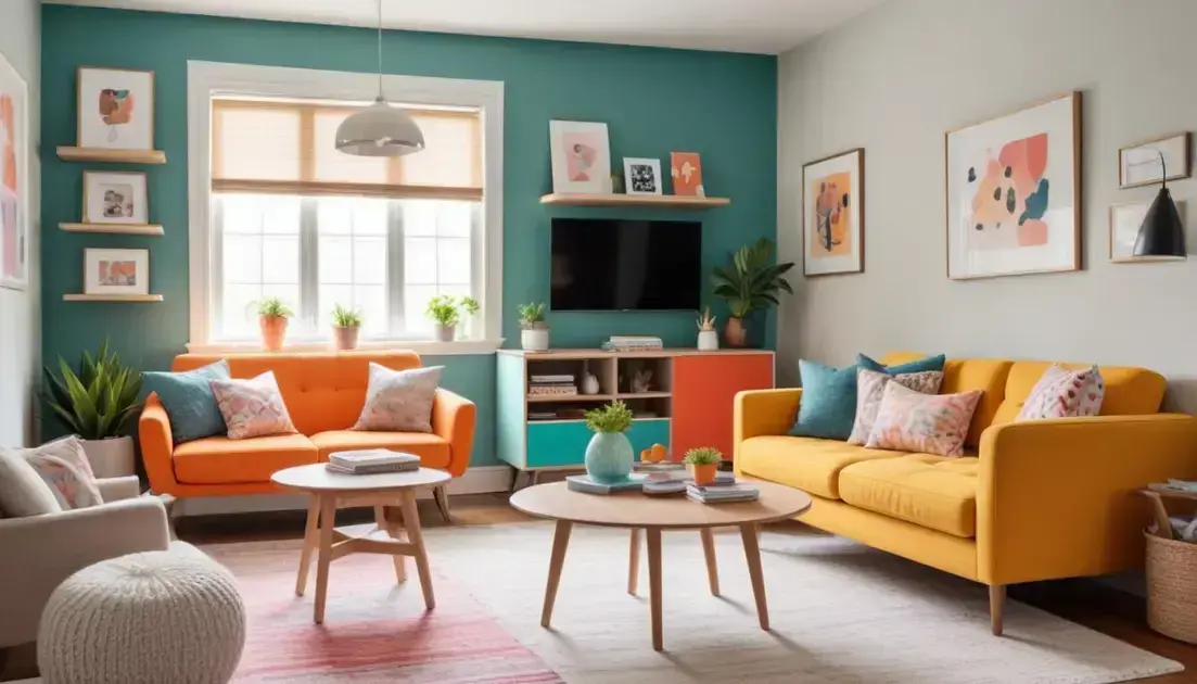 Ideias de decoração simples para sala pequena que transformam espaços
