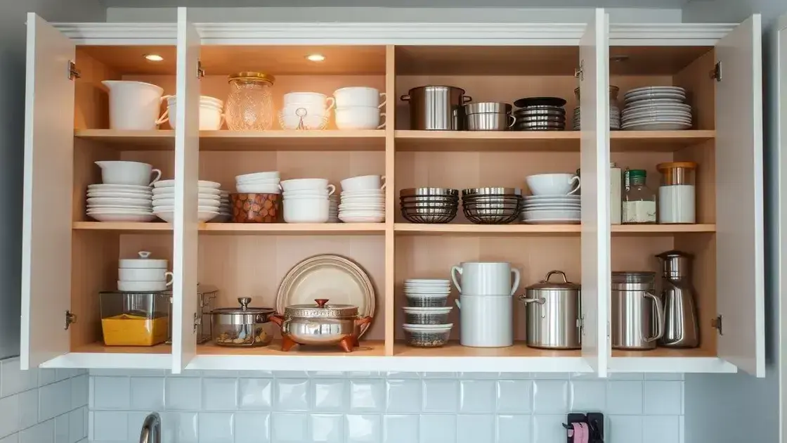 Organização de armário de cozinha pequena: otimize cada espaço