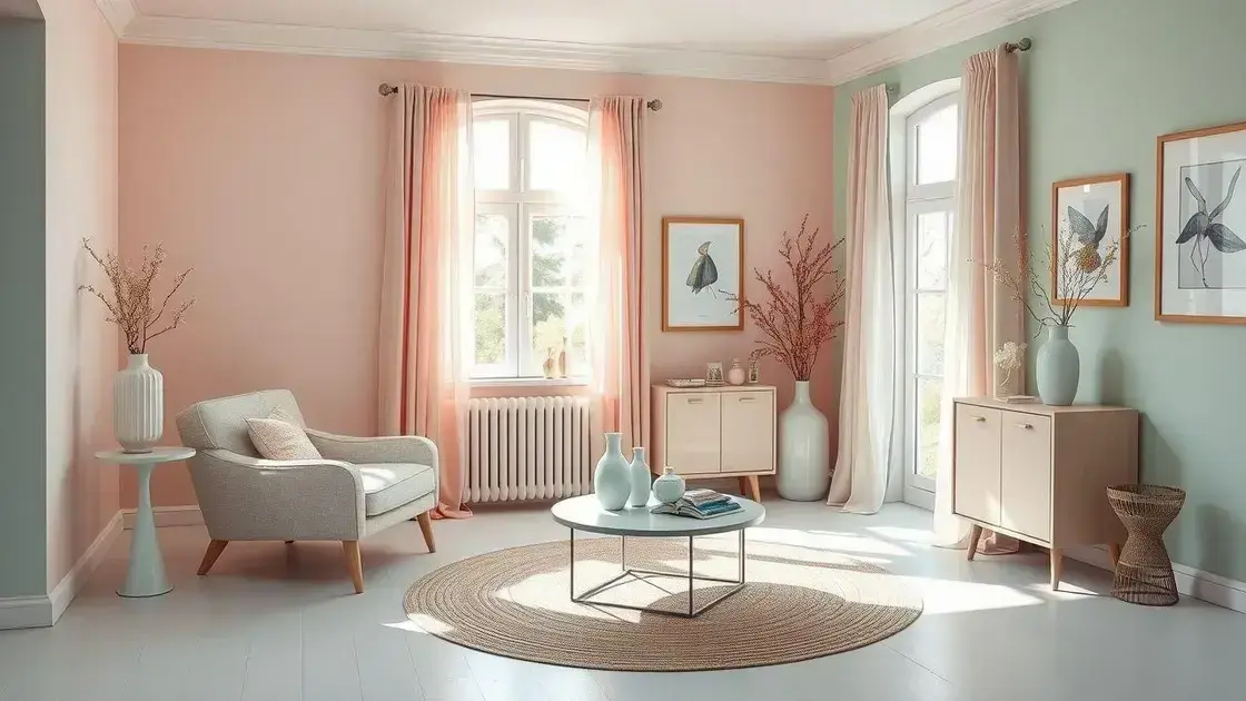 Dicas para combinar cores pastel