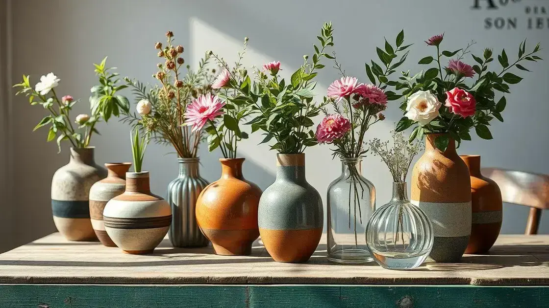 Tipos de vasos decorativos e suas utilizações