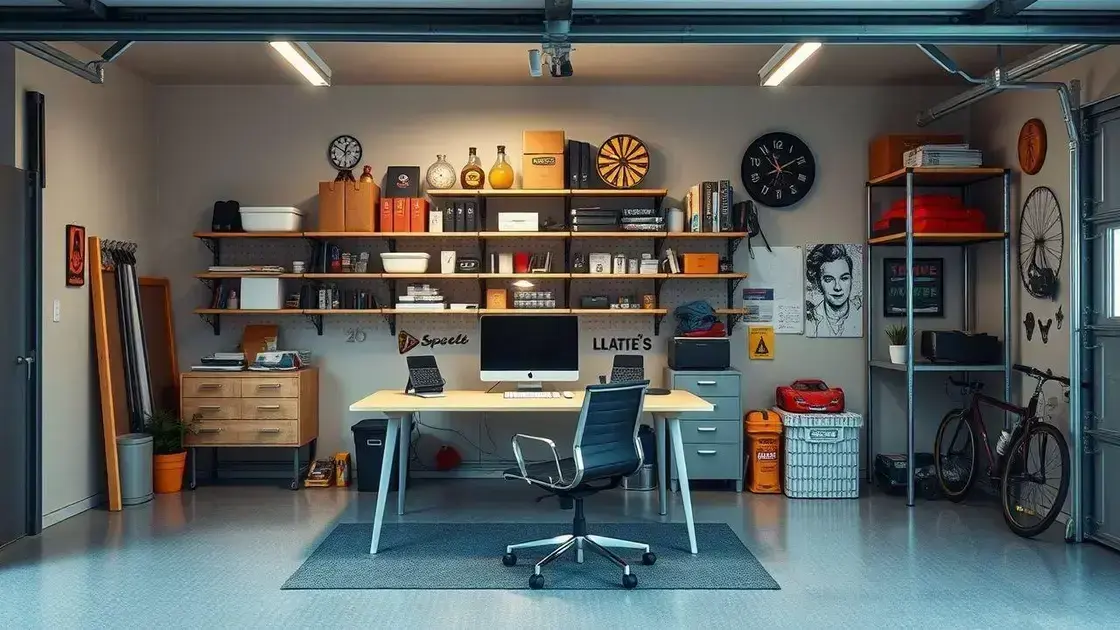 Utilizando a garagem como espaço de trabalho