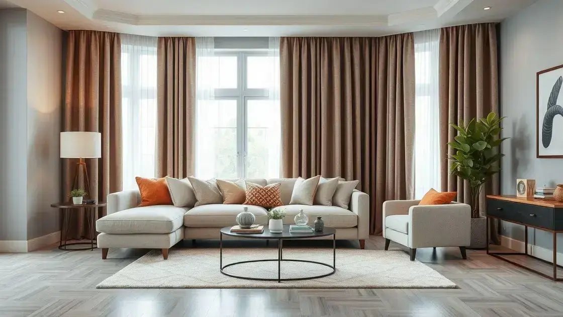 Como combinar sofá com cortina: dicas que vão transformar sua sala