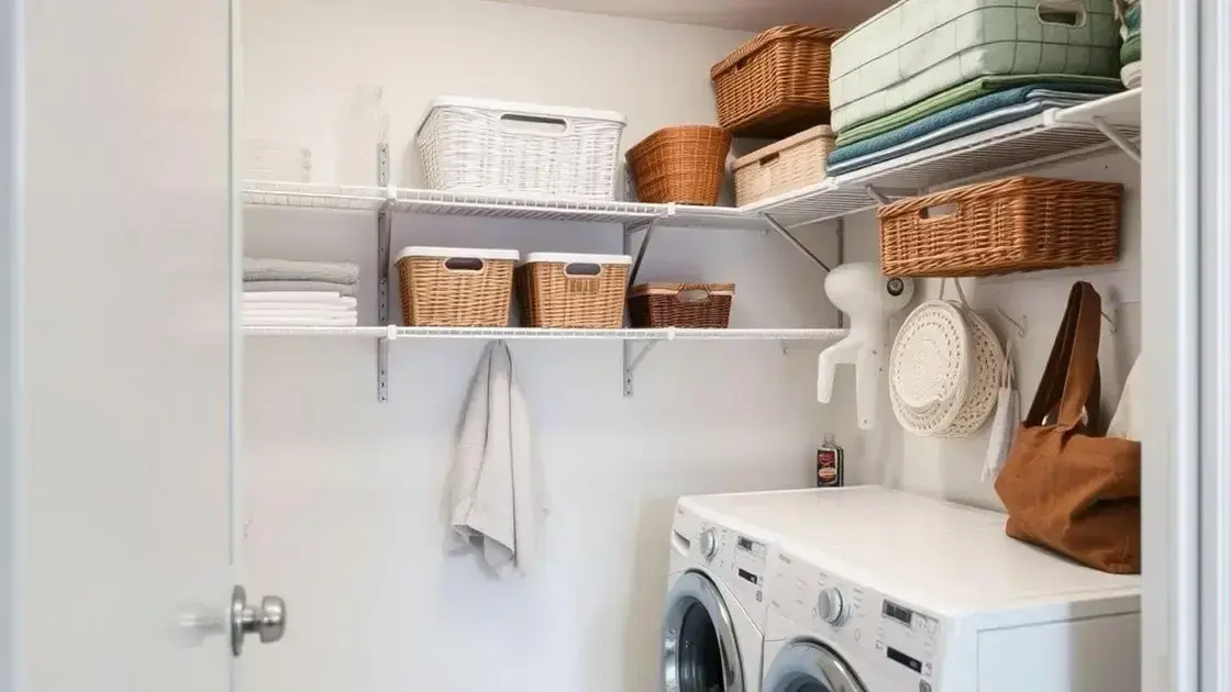 Dicas de organização para lavanderias compactas