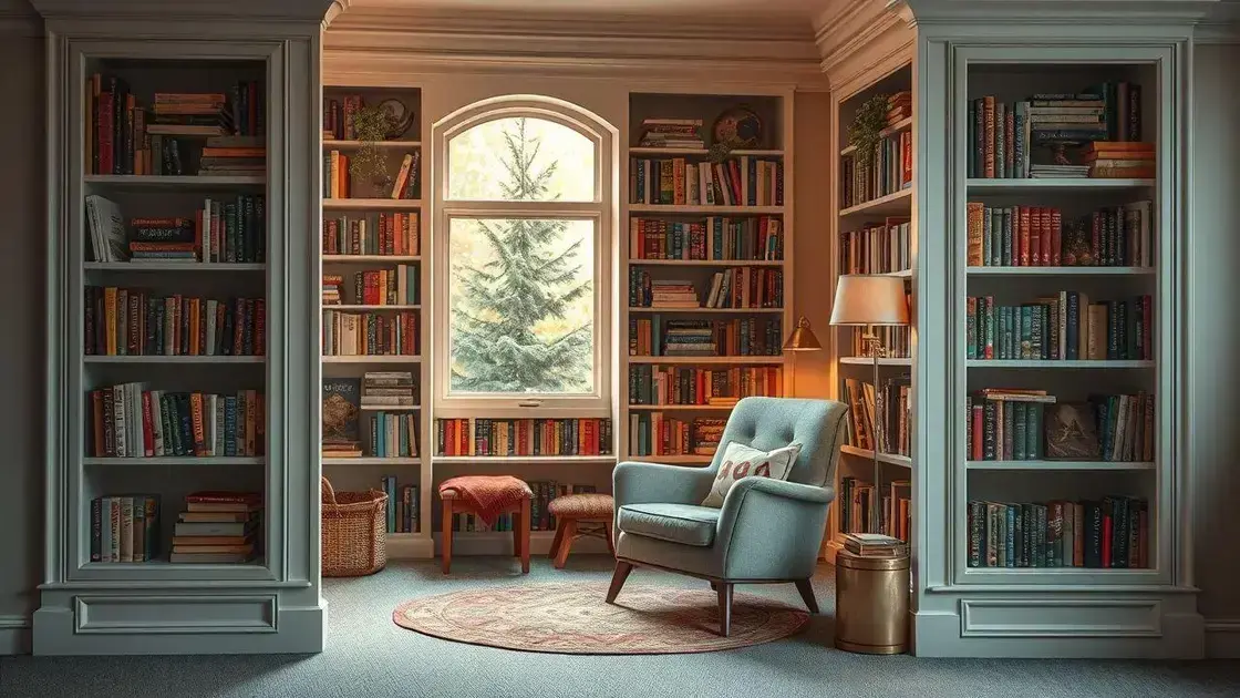 Cantinho de leitura em casa: como criar um espaço ideal para relaxar
