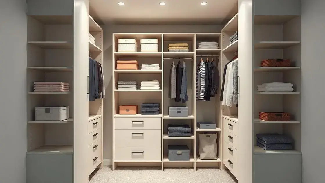 Escolhendo móveis funcionais para closets pequenos