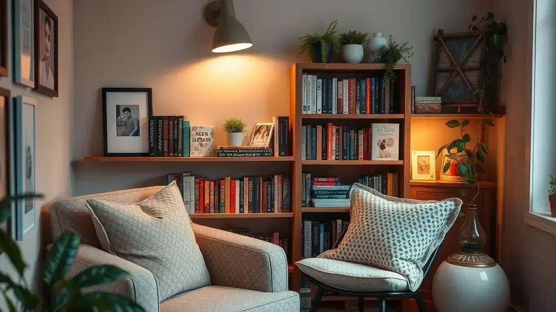 Dicas para criar um espaço de leitura aconchegante