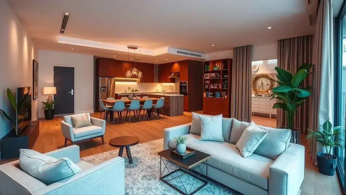 Decoração de sala integrada com jantar: harmonia e funcionalidade