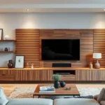 Painel ripado de madeira: como usar na sala de TV e outros ambientes