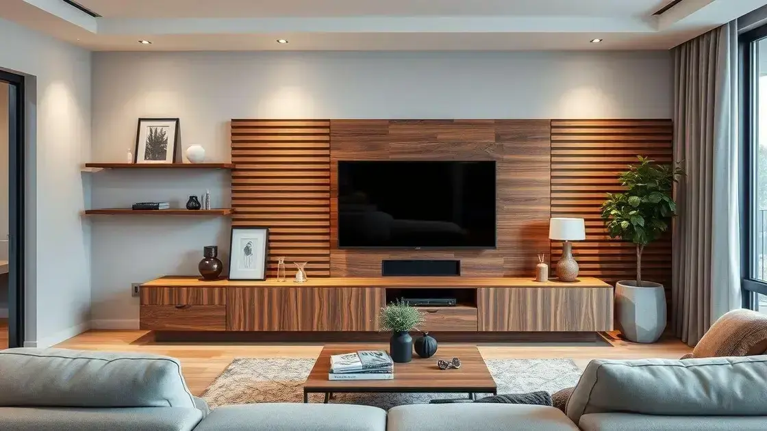 Painel ripado de madeira: como usar na sala de TV e outros ambientes