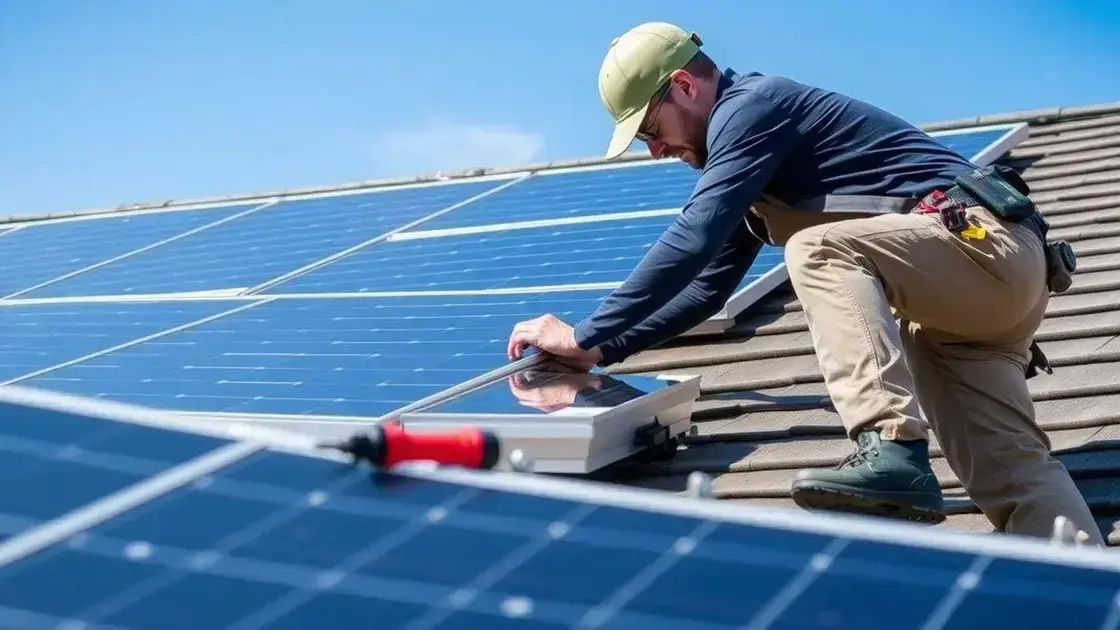 Como funciona a instalação de painéis solares