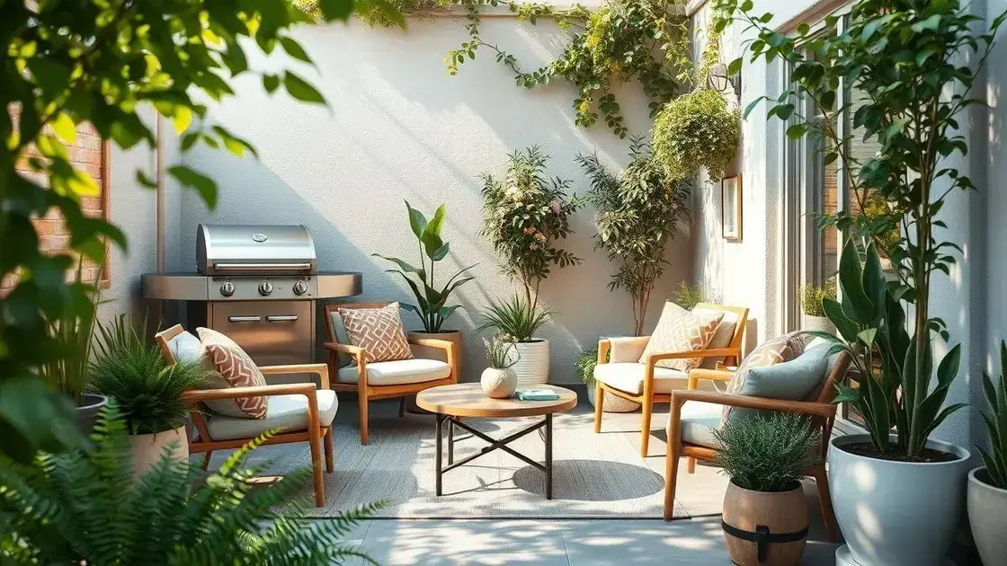 Dicas de decoração para espaços pequenos com churrasqueira
