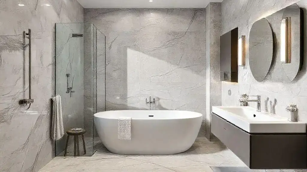 Acabamentos modernos para banheiro que transformam seu espaço