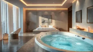 Banheira de hidromassagem no quarto: descubra os benefícios dessa tendência