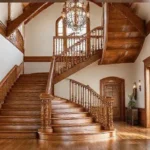 Exemplos de escada interna madeira para transformar sua casa