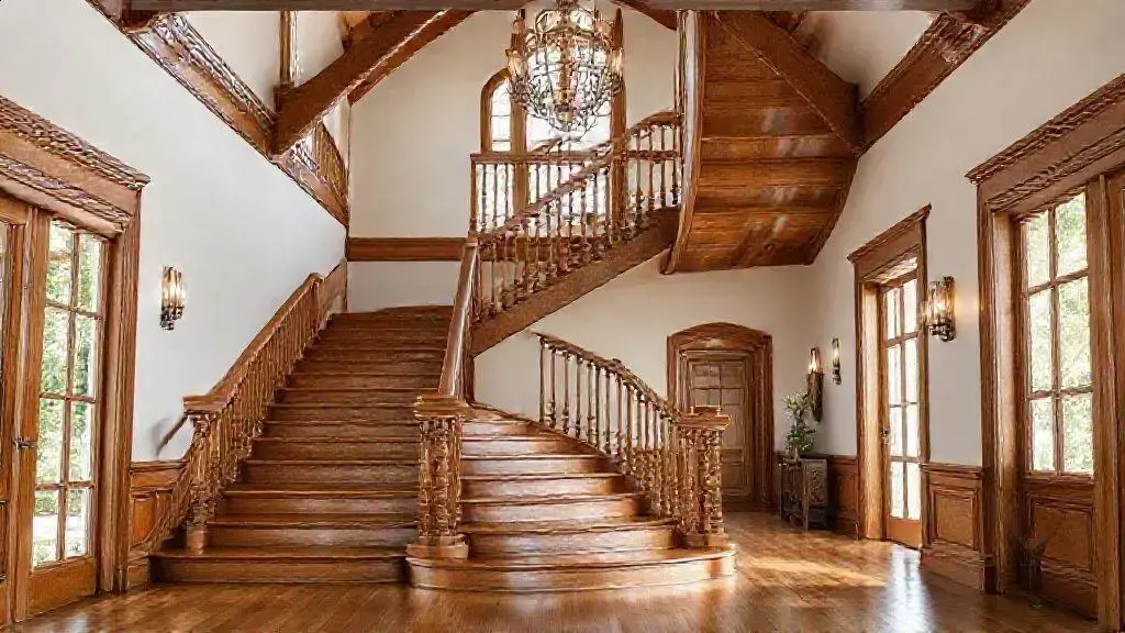 Exemplos de escada interna madeira para transformar sua casa