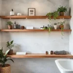 Ideias prateleira flutuante banheiro: da decoração à funcionalidade