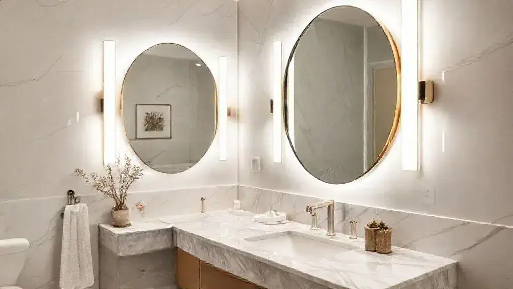 exemplos bancada espelho banheiro: inspire-se para o seu projeto