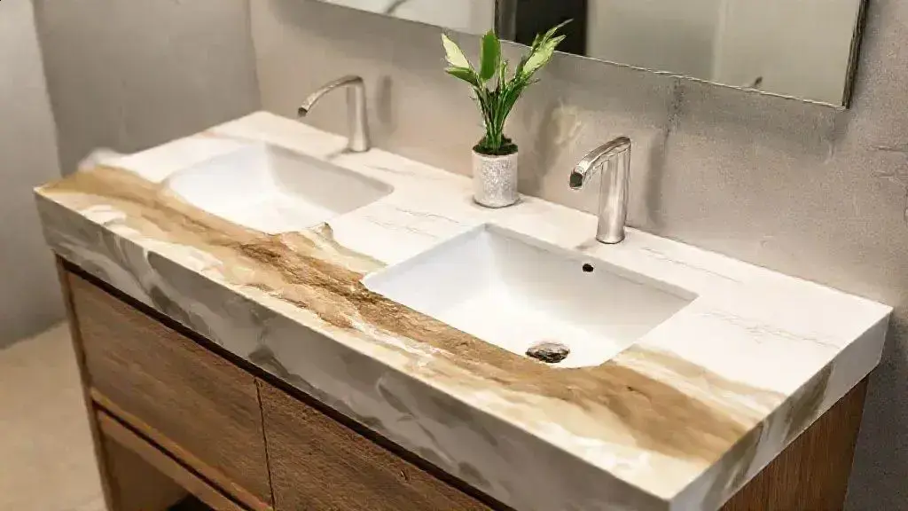 materiais sustentáveis para bancadas de banheiro