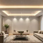 Iluminação indireta no teto: a beleza que transforma seu ambiente